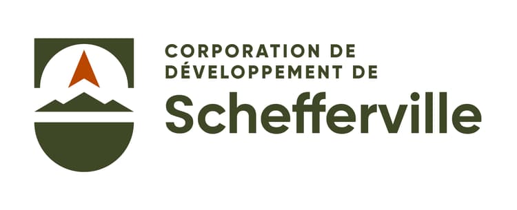 Logo de la corporation de développement de Schefferville horizontal